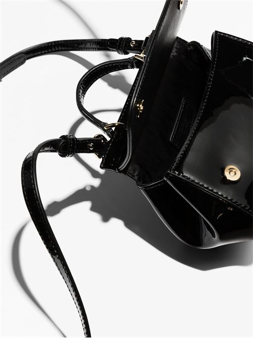 Borsa bambina in vernice nera mini sicily Dolce & Gabbana Kids | EB0003A106780999